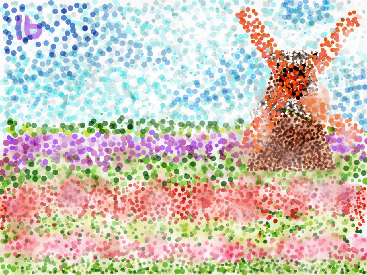 電腦點描畫